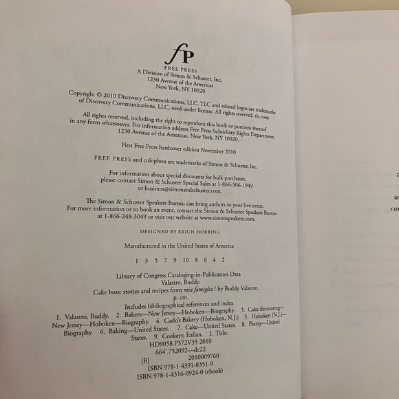 Autobiography Cookbook Cake Boss Stories and Recipes Buddy Valastro TV Celebrity - Picture 4 of 11